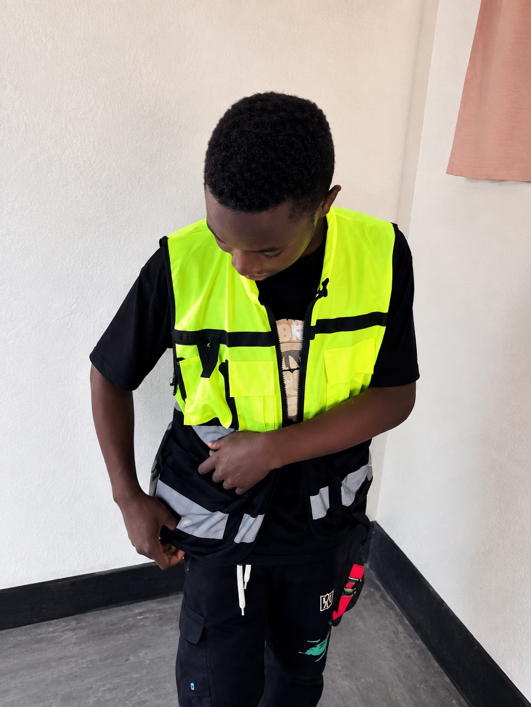 I.T. Lionel working with technical equipment